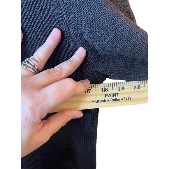 MaxMara Weekend Dark Brown Ruffled Neckline Long Sleeve Button Up Cardigan Large - Picture 8 of 10